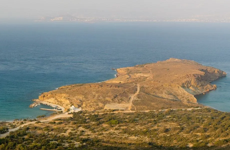 amazing beaches in Paros Greece, a spit of land along Molos Beach