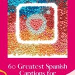 Are you looking for the best Spanish captions for Instagram? This is a complete list with Instagram captions in Spanish for every situation. No matter whether you are looking for Spanish Birthday Captions for Instagram or Spanish Captions for Instagram from Songs, this Instagram caption list comes with captions translated into English too. It's also a source of Positive Instagram Captions in Spanish and Baddie Captions in Spanish. What is your favorite? #instagramcaptions #spanishcaptions