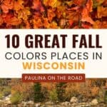 fall foliage leaves in wisconsin pin