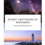 Planning a trip to Wisconsin and looking for something unique to add to your itinerary? The lighthouses of Wisconsin are beautiful and full of history and there are over 50 of them in the state! You can find amazing some of the best Wisconsin lighthouses on Lake Michigan and throughout Door County. #Wisconsin #Lighhouses #LighthousesOfWisconsin #WisconsinLighthouses #EagleBluffLighthouse #LakeMichigan #LakeMichiganLighthouses #WisconsinPointLighthouse #DoorCountyLighthouses #CanaIslandLighthouse