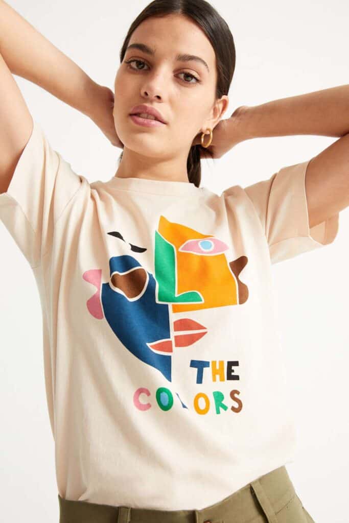 LOVECO The Colors T Shirt - 15 Best Vegan Clothing Brands
