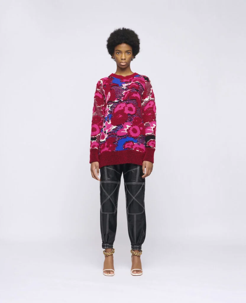 Stella McCartney Floral Jacquard Sweater - 15 Best Vegan Clothing Brands
