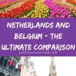 Are you wondering whether to go to the Netherlands or Belgium? This is the ultimate comparison of Belgium and the Netherlands incl. cost, people, history, and sights. Find insights from a local about the best things to do in the Netherlands and what to do in Belgium. It's a selection of differences between the 2 very similar countries. However they have some considerable differences, hence, it's important to know! #belgium #netherlands #benelux #europetravel #europe #belgiumtravel #holland