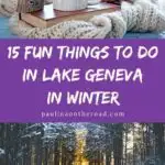 Looking for unique winter destinations in Wisconsin? Lake Geneva in winter is magical and the perfect destination whether traveling with kids or going for a romantic winter getaway. This guide covers all the best things to do in Lake Geneva, including Lake Geneva winter activities and indoor fun. It also has the best places to stay in Lake Geneva for any budget. #LakeGeneva #Winter #Wisconsin #WinterGetaway #WinterFun #WinterActivities #WinterSports #Snow #IceCastles #LakeGenevaIceCastles