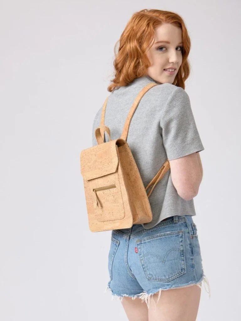 Made Trade Tiradia Cork Backpack - 15 Best Brands for Vegan Backpacks