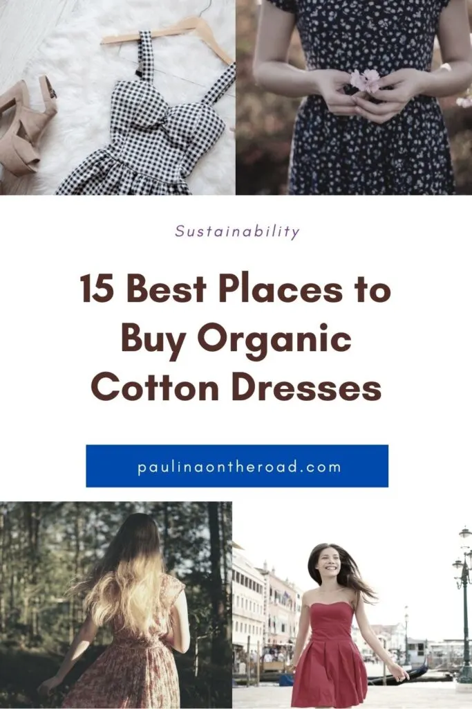 Cotton dresses are a staple in many woman's wardrobes. Luckily, for those of us wanting to be more ethical and environmentally friendly, more and more brands are starting to use organic cotton for a smaller eco-footprint. This guide has all the best brands where you can buy organic cotton dresses in various styles, including maxi dresses, wedding dresses & summer dresses. #OrganicCotton #Dresses #Summer #Sustainable #EcoFriendly #Ethical #Organic #ResponsiblySourced #BeSustainable #CottonDress