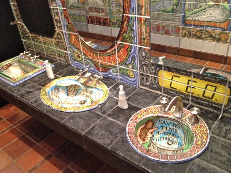 colorful art sink at John Michael Kohler Arts Center