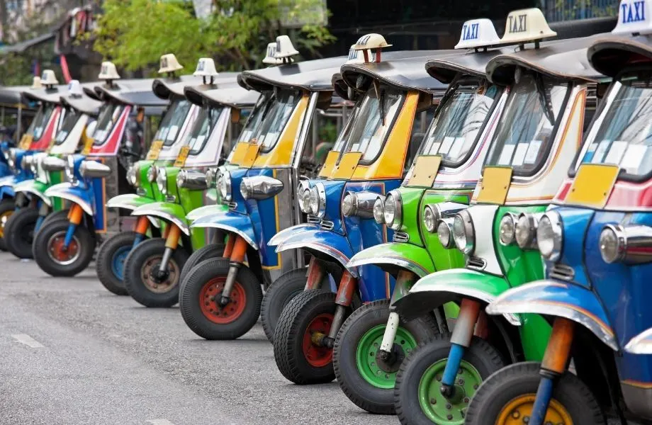 Unique Costa Adeje, Tenerife things to do, row of tuk tuks