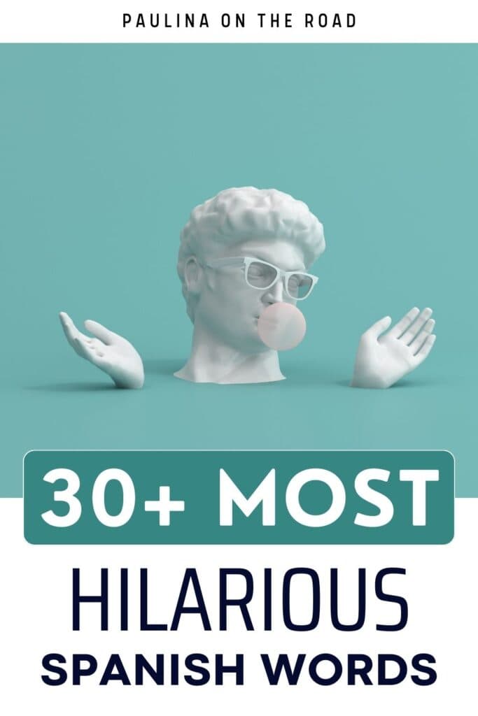 A head of a white statue is seen wearing sunglasses and shrugging his hands. He is blowing a gum. The surface and background is colored teal.