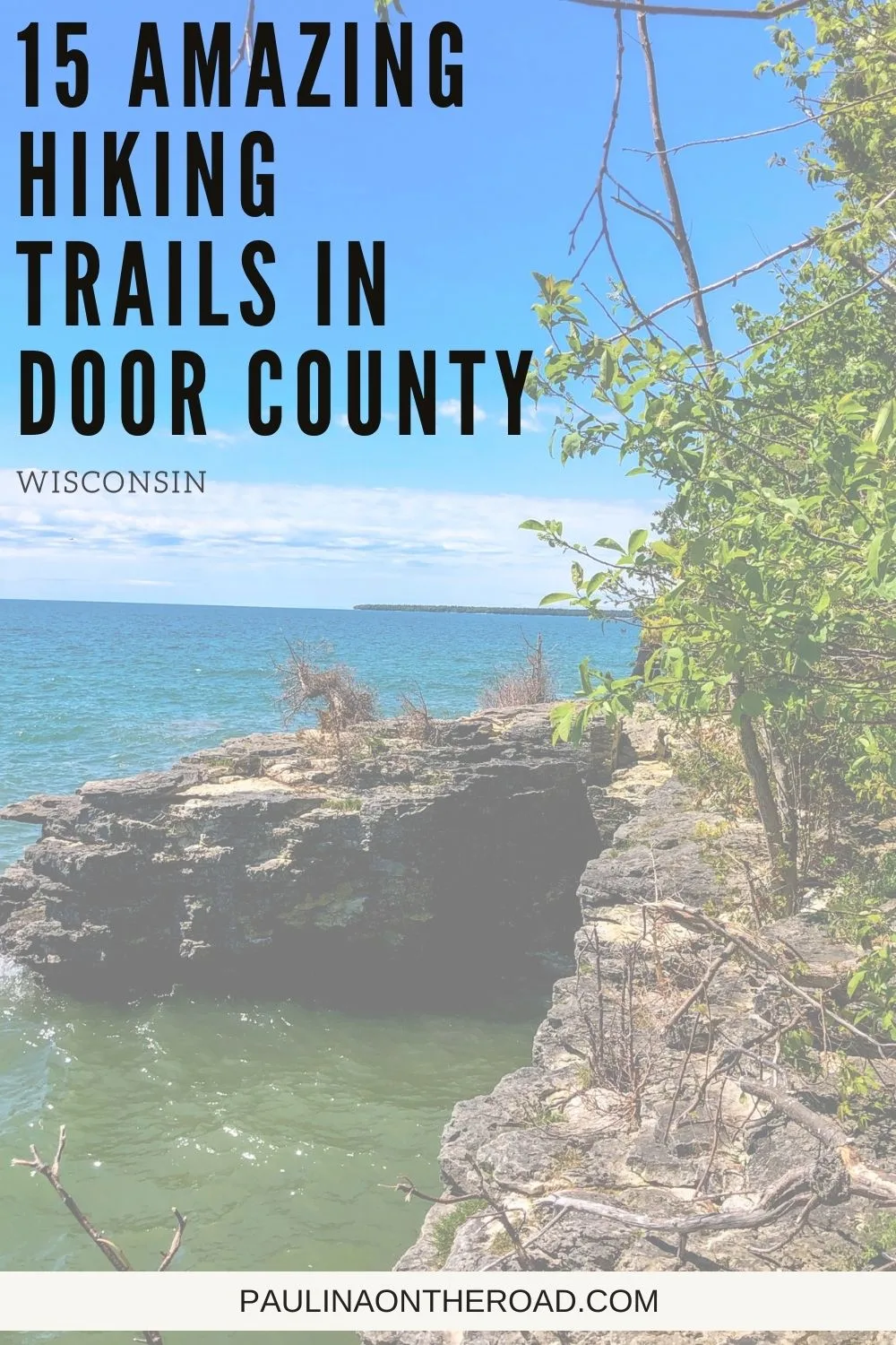Looking to get out and about to go hiking in Door County? This guide has all the best hikes in Door County for any level of hiker. It includes the top Sturgeon Bay hiking trails, winter hiking trails in Door County and where to go biking and running in Door County. Door County is full of stunning landscapes and great hiking opportunities. #DoorCounty #Wisconsin #Hiking #WisconsinHiking #EagleTrail #WisconsinHikes #DoorCountyWisconsin #GetActive #WhitefishDunesStatePark #AhnapeeTrail