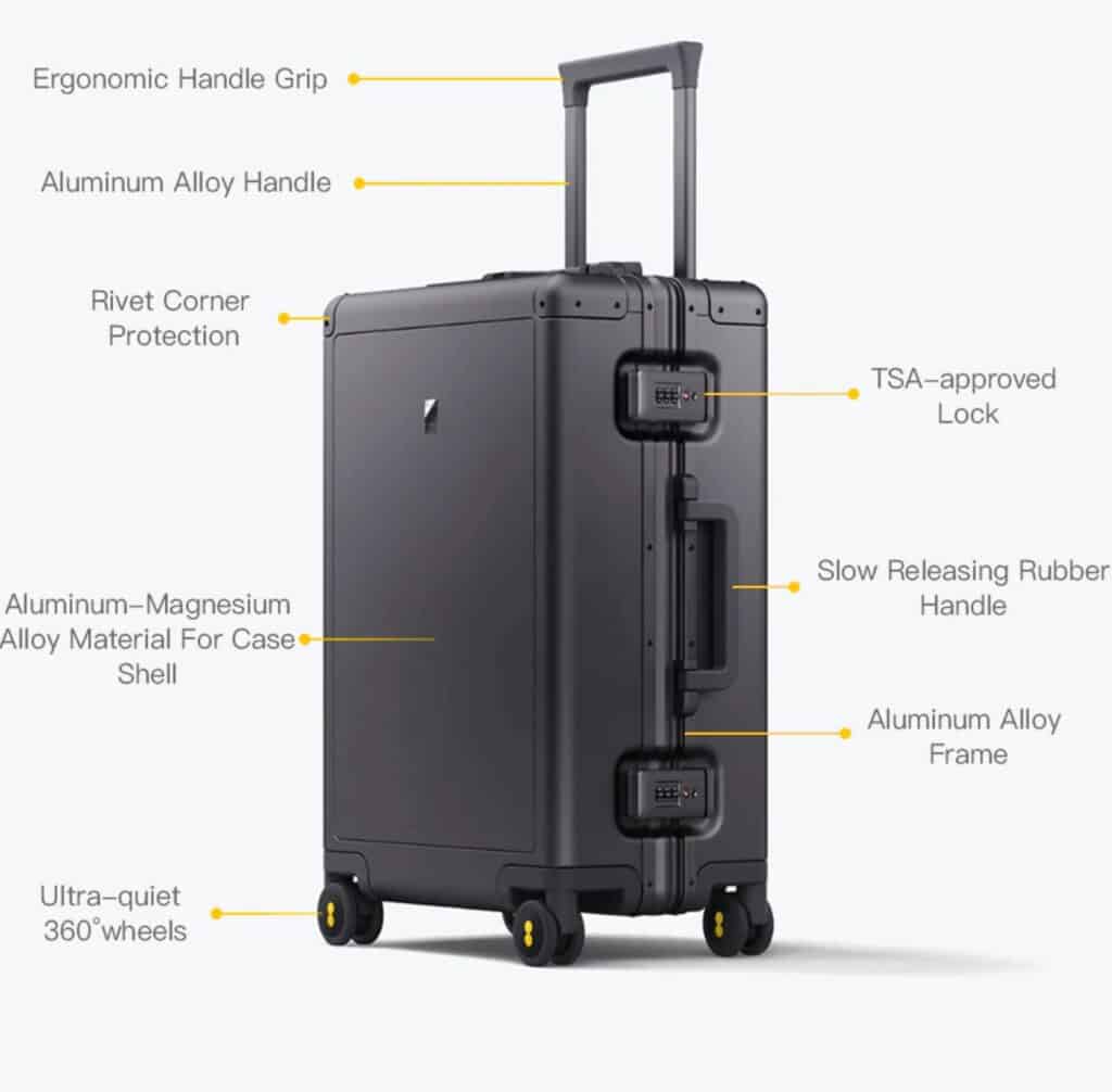 level8 full alumininium carry on luggage 20 - Honest Level 8 Luggage Review [2024 Edition]