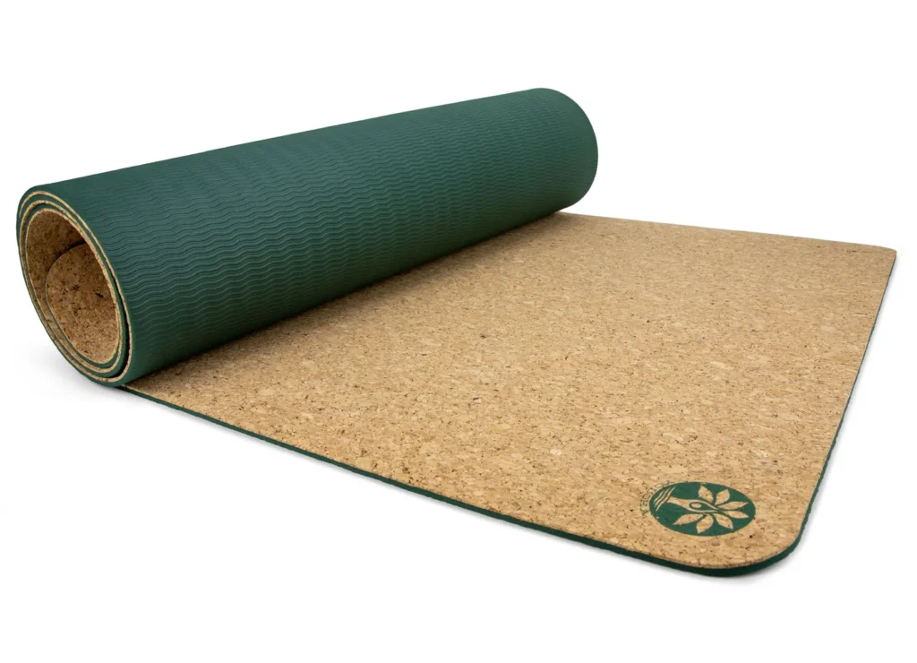 best natural yoga mats, yoga mat made from cork