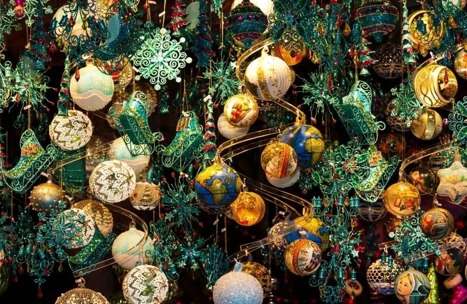 Best craft fairs in Wisconsin, collection of Christmas ornaments