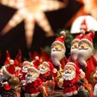 Most magical Christmas markets in Wisconsin, collection of Santa ceramics on display