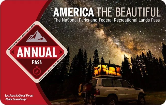 best gifts for national park lovers, image of America the Beautiful annual pass