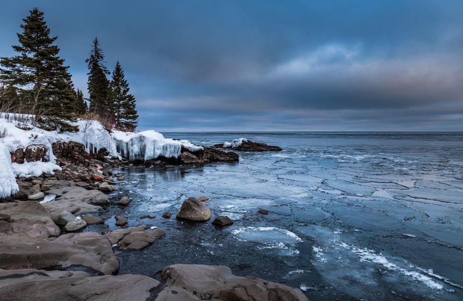 Why visit the Apostle Islands, Wisconsin in winter, frozen Lake Superior in winter