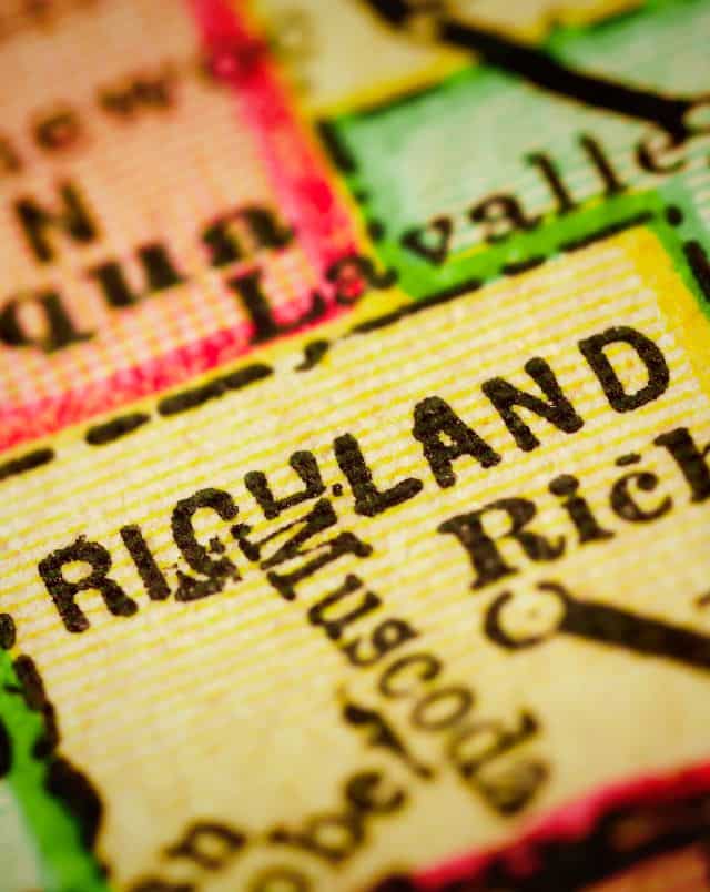 best road trip destinations in Wisconsin, bit of map reading 'richland' on a yellow square