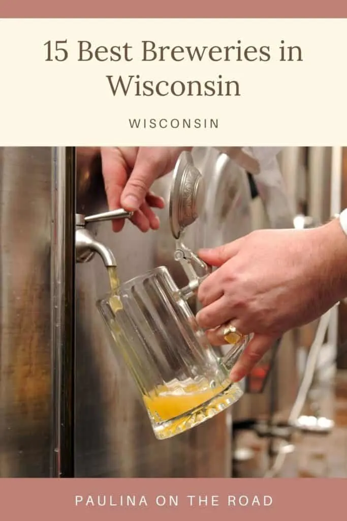 pin for pinterest with the best breweries in wisconsin