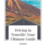road to teide mountain in tenerife with road