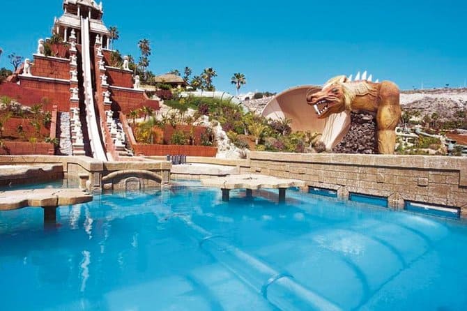 siam park in tenerife and its big slide