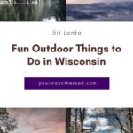 a pin with 4 different outdoor things to do in Wisconsin.