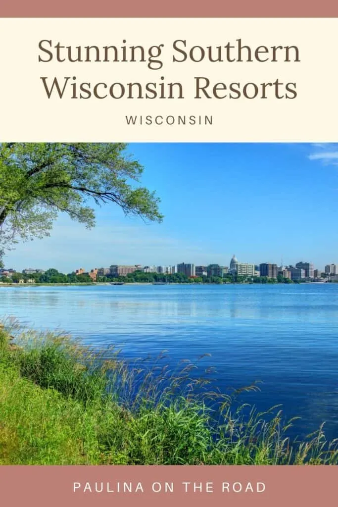 Southern Wisconsin Resorts a pin with a lake view at one of the best southern wisconsin resorts