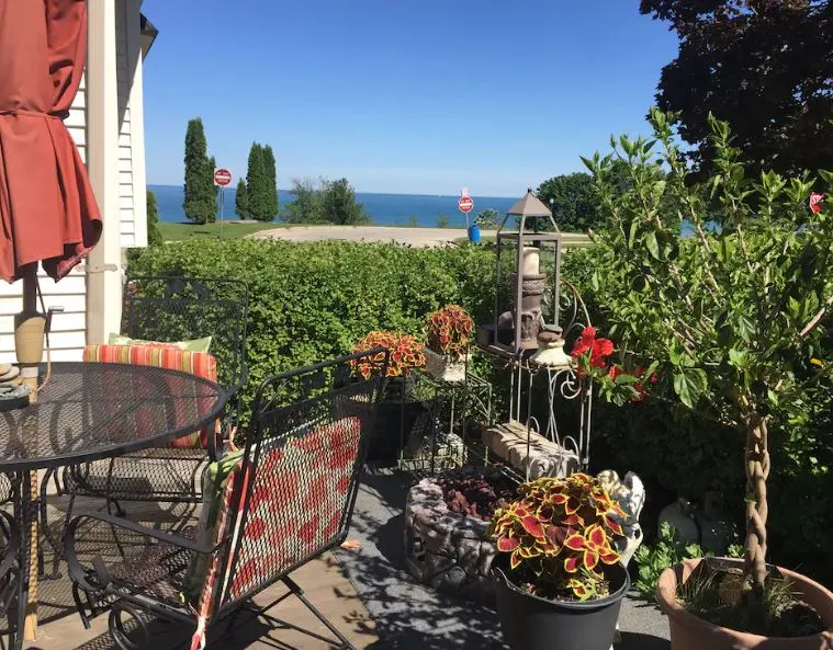 garden with lake view at the 1920 remodeled house with lake view racine wi - 15 Best Airbnbs in Racine, Wisconsin