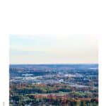 a pin with an aerial view of Wausau, where you can find the best Airbnbs in Wausau, Wisconsin