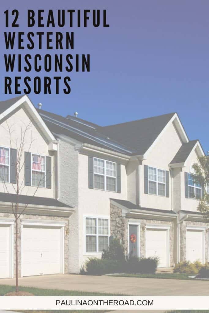 a pin with the exterior of one of the best western Wisconsin resorts. 