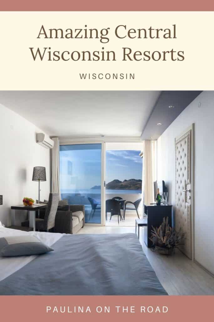 a pin with a room at one of the best central Wisconsin resorts