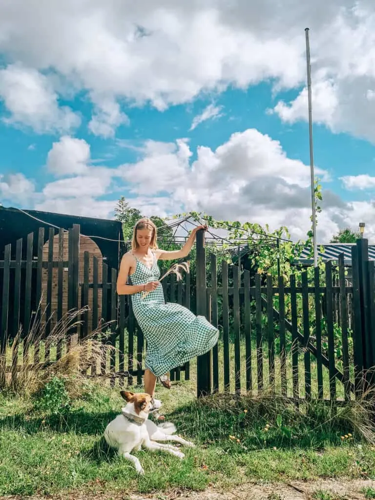 girl in berdorf camping, luxembourg