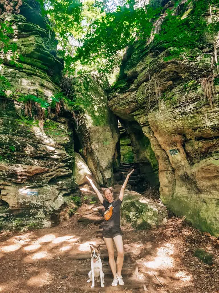 hiking girl in luxembourg