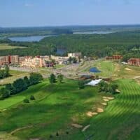 aerial view of the Chula Vista resort where you can find the best vacation resorts in Wisconsin