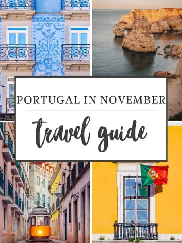 a pin with impressions from portugal in november