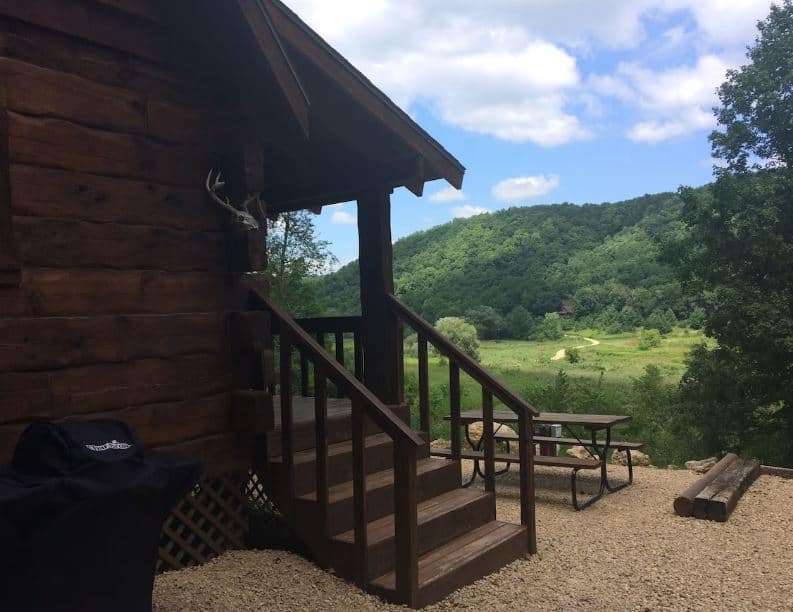 outdoor area at the Bishop Creek Cabin with a View, Wisconsin