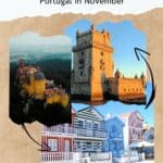 a pin iiwth impressions of portugal in november