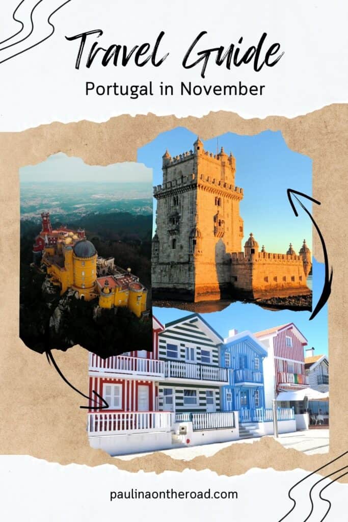 a pin iiwth impressions of portugal in november