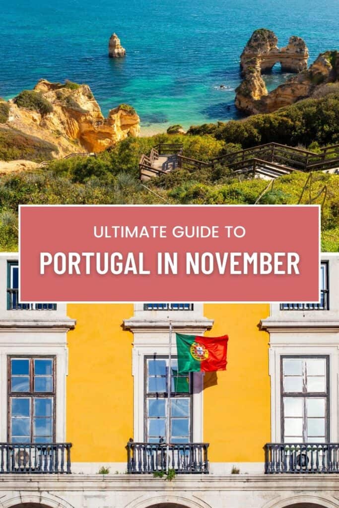 a pin with street views on portugal in november