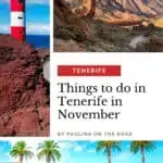 a pin with different impressions from tenerife in november