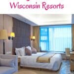 a pin with a bedroom at one of the best Northwoods Wisconsin Resorts