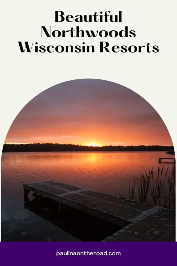 a pin with a lake view at one of the best Northwoods Wisconsin Resorts