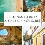 4 impressions of algarve on a pin during november