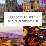 a collection of images from spain in november