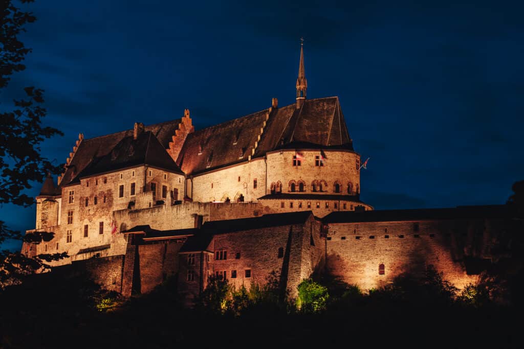 The wonderful castle of Vianden, a little village in Luxembourg