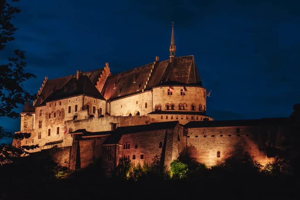 The wonderful castle of Vianden, a little village in Luxembourg