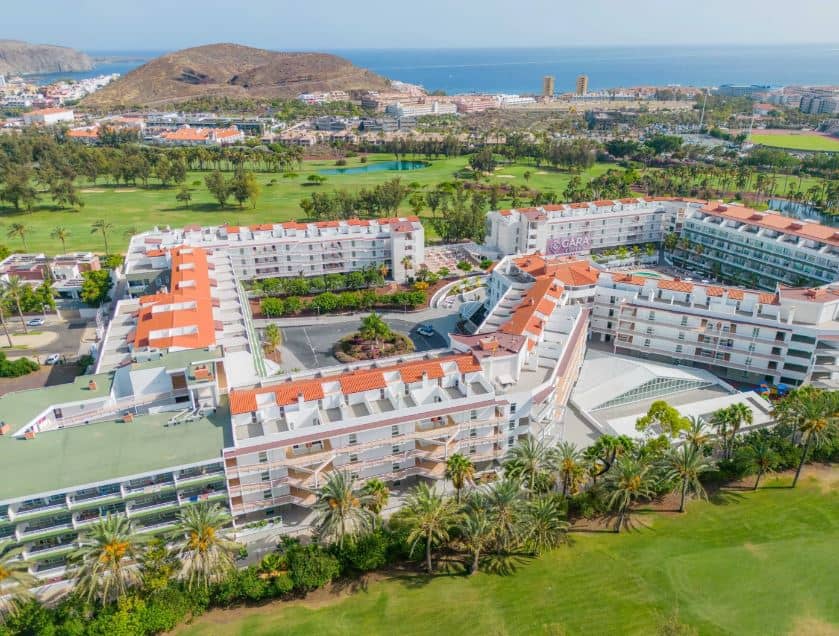 aerial view of Gara Suites Golf & Spa in Playa de las Americas, Tenerife