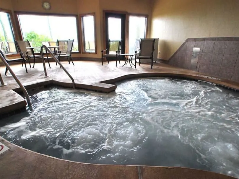 hot tub at Magnificent Water View Condo in Egg Harbor, Door County in Wisconsin
