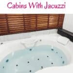 a pin with a hot tub at one of the best Wisconsin Dells Cabins With Jacuzzi Wisconsin Dells Cabins With Jacuzzi.
