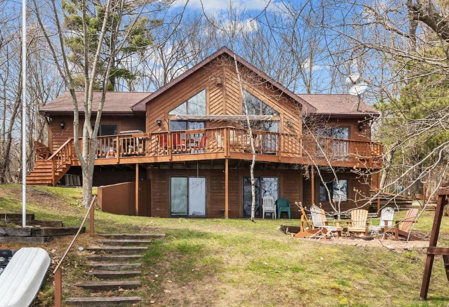 Pet-Friendly Lake Cabin in Wautoma, Wisconsin, one of the best large cabin rentals in Wisconsin