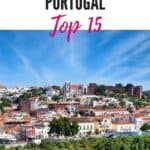 Pin with image of cityscape with densely packed white buildings with terracotta rooftops and a stone castle to one side and green forest in the foreground, caption reads: Things to Do in Silves, Portugal, Top 15 from paulinaontheroad.com